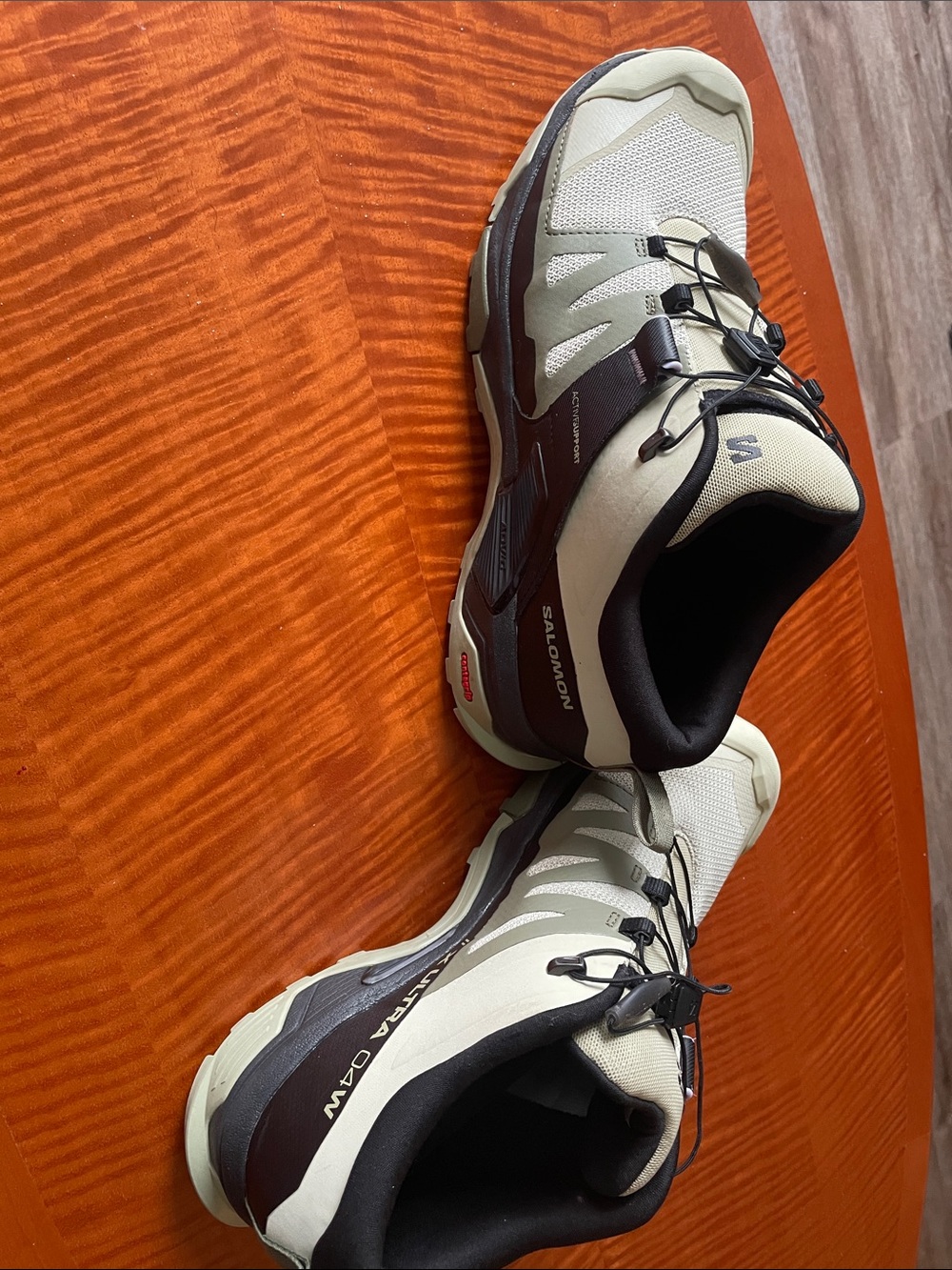 Salomon Men's Sneakers in Beige and Brown